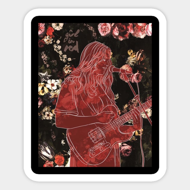 Girl in Red Sticker by wesleygrant
